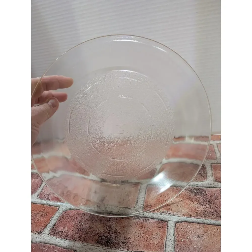 Vintage USA GLASBAKE 245 Pie Pan Plate Dish Baking Clear Glass 10” Round